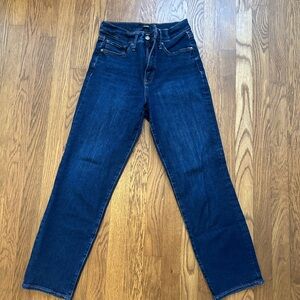 Express High-Rise Straight Ankle Jeans
